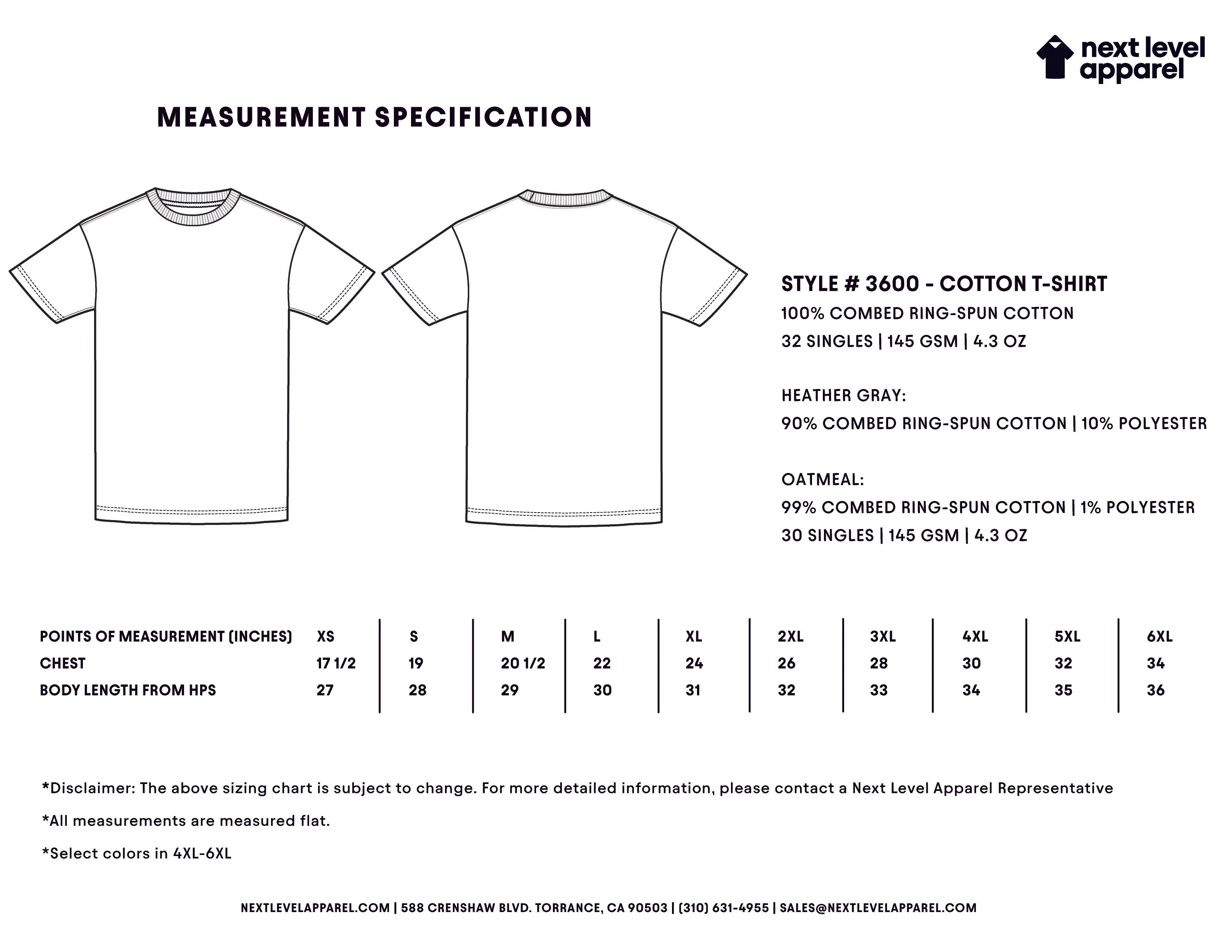 3600 Cotton T-Shirt - Unisex