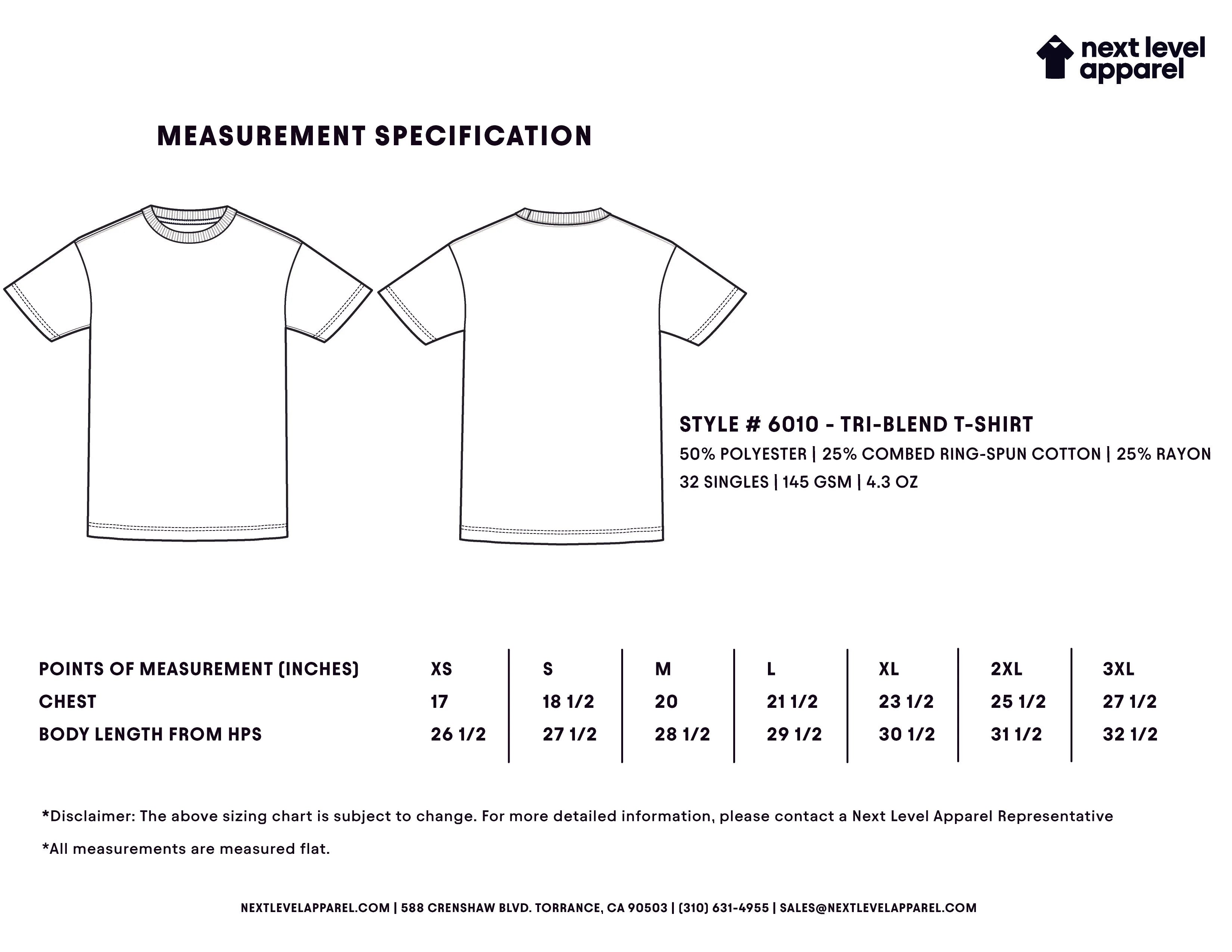 6010 Tri-Blend T-Shirt